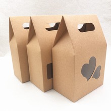 30pcs  Kraft Paper Brown stand up window food/tea packing bags recyclable paper bag for wedding/Gift/Jewelry/Food/Candy Boxes 2024 - buy cheap