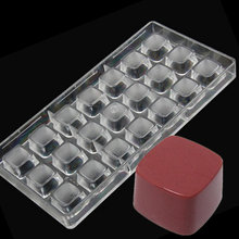 21Cups Pastry Tool Square Shape Injection Hard Clear Polycarbonate Chocolate Mold DIY Handmade Chocolate PC Mold Chocolate Tools 2024 - buy cheap