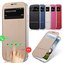 Luxury Smart Answer Leather Flip Silicone Case for Samsung S4 S5 S8 S9 Plus S10E Note 8 9 10 2 3 4 5 A70 A50 Shell Cover Capa 2024 - buy cheap