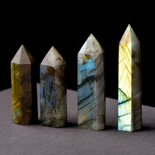 Натуральный яркий лечебный шестиугольный камень в полоску 2024 - купить недорого