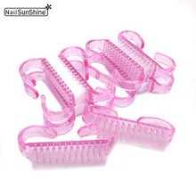 Cepillo para quitar el polvo de uñas, accesorios de plástico para manicura y pedicura, rosa, 50 unids/lote 2024 - compra barato
