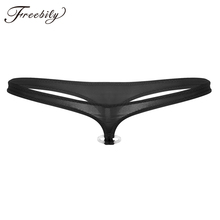 Sexy Mens Lingerie Low Rise T-Back And Open Crotch Design Jockstrap Stretchy Bikini G-string Thong Panties Underwear with O-ring 2024 - buy cheap