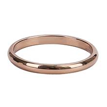 Titanium Steel Rose Gold Anti-allergy Smooth Simple Wedding Couples Rings Bijouterie for Man or Woman Gift 2024 - buy cheap