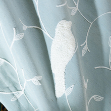 Cortinas con patrón 3d bordado de pájaro para sala de estar, Cortinas de lana Jacquard opaca, cortina de tul para ventanas, 2x2,6 m, 1 ud. 2024 - compra barato