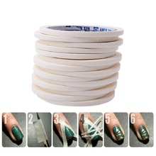 Blueness White 0.5cm*17m Nail Art Tape Rolls Nails Decoration Edge Guide Tips DIY Stickers Manicure Stripe Tools JH225 2024 - buy cheap