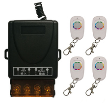 Interruptor de luz rf sem fio com controle remoto, módulo receptor 1 ch + transmissor, saída de rádio, 1 canais, 12v, 24v, 36v, 48v