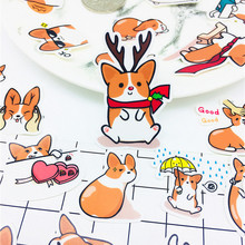 Pegatinas de papel de Anime keki dog para niños, libro de pegatinas decorativas, manualidades y álbum de recortes, 38 Uds., papelería DIY 2024 - compra barato