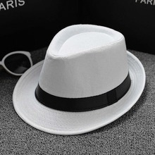 Chapéus de sol de verão, chapéus unissex, de palha, triturável, chapéus panamá de aba larga, empacotável, 1 peça 2024 - compre barato