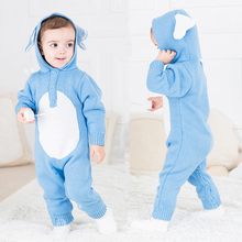 IYEAL Spring Autumn Cute Cartoon Hooded Baby Rompers For Boys Girls Clothes Newborn Clothing Infant Costume 2024 - buy cheap