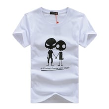 5XL Mens T Shirts Cotton Slim T-Shirt Alien Pattern Printed For Men Male Short Sleeve 3 Colors 2024 - buy cheap