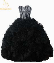 Bealegantom New Elegant Black Sweetheart Ball Gowns Quinceanera Dresses Rhinestones Sweet 16 Dresses Vestidos De 15 Anos QA1122 2024 - buy cheap