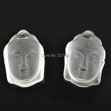 Natural Transparency Rock Crystal Guanyin Carved Pendant 23x35mm Matte Surface Crystal Pendant 2024 - buy cheap
