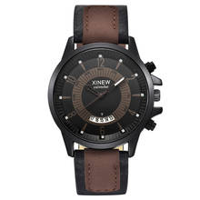 O envio da gota relógio de quartzo dos homens do vintage relógio de pulso dos homens da marca superior de luxo masculino relógio de negócios 2024 - compre barato