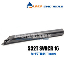 S32T-SVXCR16, S32T-SVXCL16 держатель для внутренней обточки, SVXCR CNC индексируемая Расточная штанга, 96 градусов токарный инструмент Расточная штанга для VCMT/VCGT1604 2024 - купить недорого