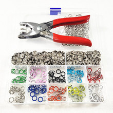 100/200 Sets 10 Colors 9.5mm Metal Prong Snap Buttons Fasteners Press Studs Poppers Baby Romper Buckle+Button Plier+Storage Box 2024 - buy cheap