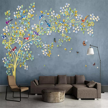 Wallpaper mural hand-painted romantic tree fashion living room TV background wall family art high-grade waterproof material 2024 - buy cheap