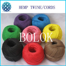 12 color 100% hemp cord (60pcs/lot)100m/ball,hemp rope, hemp twine cord used in all kinds packing by free shipping 2024 - buy cheap