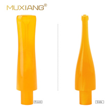 RU-MUXIANG Smoking Pipe Mouthpiece Replacement Yellow Color Straight Acrylic Mouthpiece Fit 9mm Filters pipe accessories be0160 2024 - buy cheap