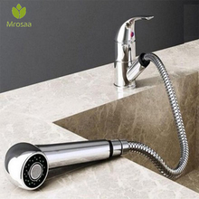 Mrosaa Single Handle Pull Out Sprayer Kitchen Tap Sink Faucet Pull Down Chrome plated Retractable Kitchen Faucets 2024 - buy cheap
