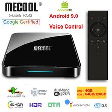 KM3 A tv Google Сертифицированный Android 9,0 Smart tv Box Amlogic S905X2 голосовой пульт LPDDR4 4 Гб 128 Гб 5 г двойной wifi BT4.0 3D 4 K USB 3,0 2024 - купить недорого