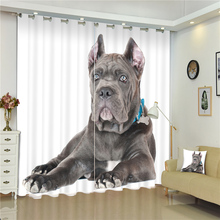 Индивидуальные милые собаки Роскошные 3D затемненные занавески для окна занавески для гостиной кровати комнаты отеля настенный гобелен Cortinas 2024 - купить недорого