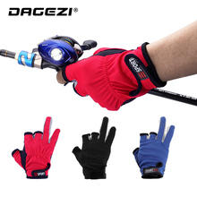 DAGEZI Anti-slip Fishing Glove Soft and Breathable Three Finger Cut Gloves For Fishing Cycling Climbing Outdoor Sports Equipment 2024 - buy cheap
