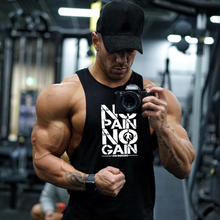 Muscleguys Brand Clothing NO PAIN NO GAIN Fitness shirt cotton gyms tank top men sleeveless tops bodybuilding Stringer Tanktop 2024 - buy cheap