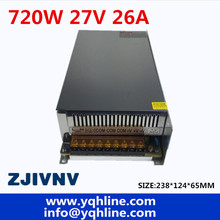 Switching Switch Power Supply DC 27V 26A 720W Voltage Transformer 220V AC DC27V SMPS For LED Strip Display Light CNC CCTV 2024 - buy cheap