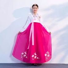 Корейское свадебное платье hanbok, одежда для косплея и представлений, стиль как у корейского национального костюма hanbok TA442 2024 - купить недорого