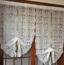 Embroidered flower pattern curtains. Exquisite Roman curtain. Soft room curtain. 2024 - buy cheap