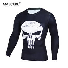 MASCUBE 2017 Men Summer T Shirt 3D Super Hero Punisher Bodybuilding Fitness Comfortable Top Shirt Male Cub Jersey Hot Clothing 2024 - buy cheap