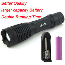 XML T6 LED Torch Zoomable Flashlight  5 light modes Torch  with AAA battery adapter 2024 - buy cheap