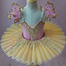 2019 crianças ballet tutu collant para dança bodysuit dancewear swan lago ballet traje para menina palco desempenho ballet vestido 2024 - compre barato