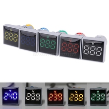 Luz indicadora de voltaje AC 20-500V, voltímetro LED AD16 Digital, Panel medidor cuadrado de 22mm, Je13 19, envío directo 2024 - compra barato