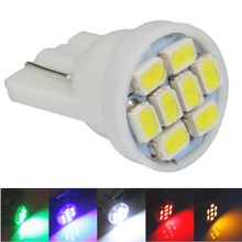 100 pçs t10 1206 3020 8smd w5w 194 168 192 cunha do carro automático 8 leds smd luz de folga lâmpada estilo atacado branco azul vermelho 2024 - compre barato