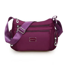 Nylon handbag 2019 new multi-zip waterproof nylon Messenger bag outdoor shoulder bag big bag 2024 - buy cheap