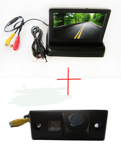 Color Car Rear View Camera for PORSCHE CAYENNE VW SKODA FABIA TIGUAN TOUAREG ,with 4.3 Inch foldable LCD Monitor 2024 - buy cheap