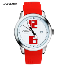 SINOBI Bracelets Women's Fashion Geneva Wrist Watches for Ladies Quartz Watches Sports Silicone Watchband 2018 Colorful Clocks 2024 - buy cheap