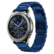 Pulseiras de relógio para samusng gear s3/galaxy relógio 46mm banda 22mm aço inoxidável pulseira de pulso para engrenagem s3 clássico/fronteira 2024 - compre barato