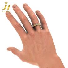 Jinhui Men The Circe Ring For Him Solid 18K Yellow 750 Gold 0.15CT Natural Diamond  Jewelry  Free Engraving 2024 - buy cheap