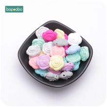 Bopobo оптовая цена силиконовый розовый Прорезыватель для зубов ожерелье аксессуары Bpa бесплатно силиконовый цветок Прорезыватель для зубов 2024 - купить недорого