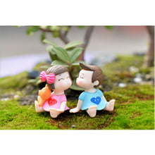 1 Pair Dollhouse Miniature Bonsai Garden Fairy Craft Micro Landscape Decor Indoor Outdoor Ornament Garden Home Display 2024 - buy cheap