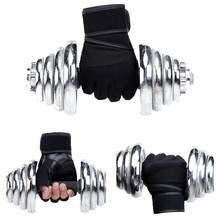 JIAZHOUHU Fitness Fingerless Gloves Body Building Gym Gloves Weightlifting Mittens Barbell Dumbbell Sports Gym Fitness Gloves 2024 - buy cheap