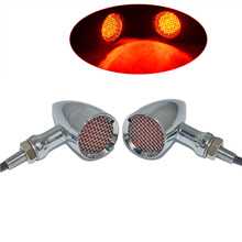 Motorcycle 20 LED Mesh Bullet Turn Signal Light Indicator Blinker Light Front Rear  For Cafe Racer Chopper 2024 - buy cheap