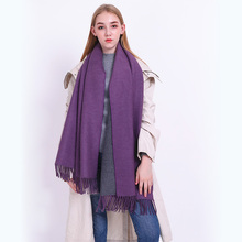 Inventory Clearance High Quality Women Foulard Solid Warm Winter Cashmere Scarf Long Shawl Soft Pashmina Double sided 2024 - buy cheap