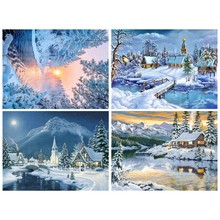 Diamond Painting Diamond embroidery 5d diy full square winter -  diamond mosaic new arrivals diamant painting 2024 - buy cheap