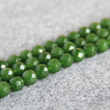 10mm Faceted Green Chalcedony Stones Loose Round Beads DIY Manual Accessories 15inch 2pc/lot Jewelry Making Design Wholesale 2024 - buy cheap