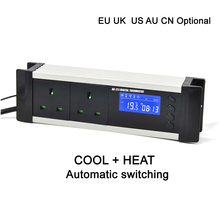 Controlador de termostato digital para invernadero y Acuario, salida de relé Dual, enchufe UE, Reino Unido, AU, CN, para refrigeración y calefacción 2024 - compra barato