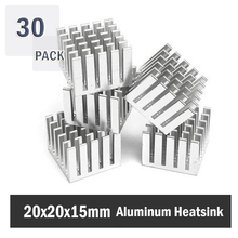 30Pcs Gdstime 20x20x15mm Aluminum Extruded Cooler Aluminum Heatsink 20mm x 15mm FOR IC PC CPU High Power LED 2024 - buy cheap