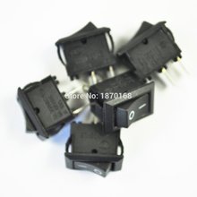 Kcd4-interruptor preto, 4 pinos, botão liga/desliga, ac, 250v, 15a, 125v, 20a, com 10 peças 2024 - compre barato